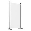 vidaXL 5-Panel Room Divider White 433x180 cm Fabric
