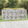 vidaXL Arched Gabion Raised Bed 200x50x100 cm Galvanised Iron