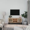 vidaXL TV Cabinet 105x30x45 cm Engineered Wood and Iron