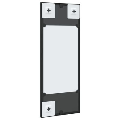 vidaXL Wall Mirror Black 20x50 cm Rectangle Iron