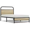 vidaXL Bed Frame without Mattress 100x200 cm Sonoma Oak Engineered Wood