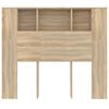 vidaXL Headboard Cabinet Sonoma Oak 120x18.5x102.5 cm