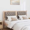 vidaXL Headboard Other Brown and taupe 150 cm Solid pine wood
