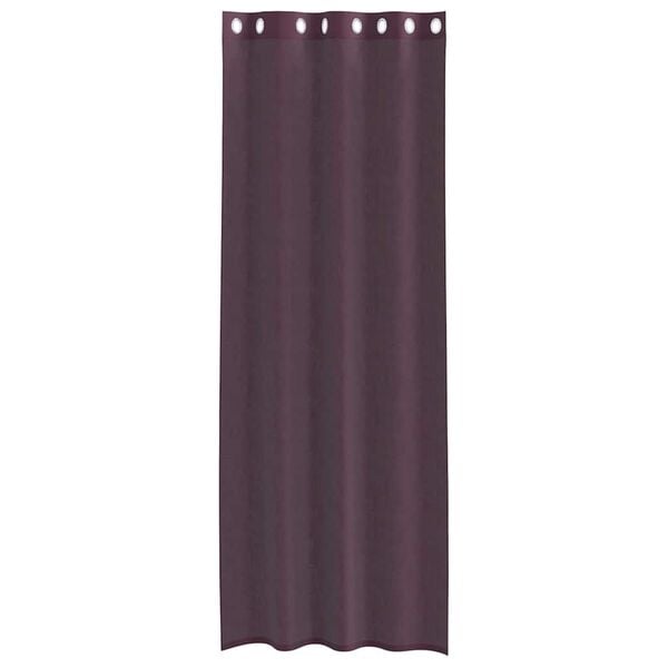 vidaXL Voile Curtains with Grommets 2 pcs Purple 140x300 cm