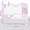 vidaXL Garden Fence Woerden with Spear Top Black 240x150 cm Steel