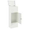 vidaXL Parcel Drop Box White 44.5 x 29 x 110.5 cm Steel