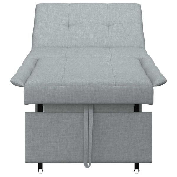 vidaXL Sofa Bed Light Grey 194 x 50 x 82 cm Plywood