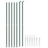 vidaXL Wire Mesh Fence with Spike Anchors Green 1.4x10 m