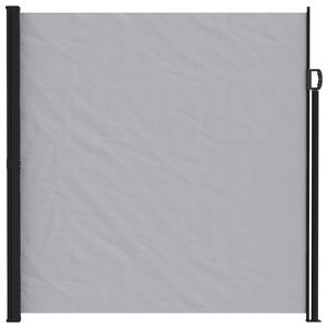 vidaXL Retractable Side Awning Grey 600 x 200 cm Polyester