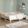 vidaXL Pull-out Day Bed without Mattress Solid Wood Pine 2x(90x190) cm