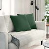 vidaXL Sofa Pillows 2 pcs Dark Green 50 x 50 cm Corduroy Fabric
