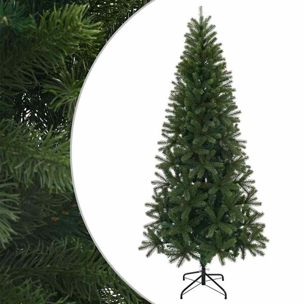 vidaXL Artificial Christmas Tree Green 180 cm PVC, PE and steel