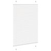 vidaXL Pleated Blind White 95x100 cm Fabric Width 94.4 cm Polyester
