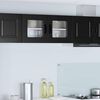 vidaXL Kitchen Cabinet Kalmar Black 80 x 31 x 40 cm Engineered Wood