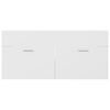 vidaXL Sink Cabinet with Built-in Basin White Engineered Wood