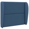 vidaXL Headboard Ear Blue 80 x 23 x 6 cm Fabric
