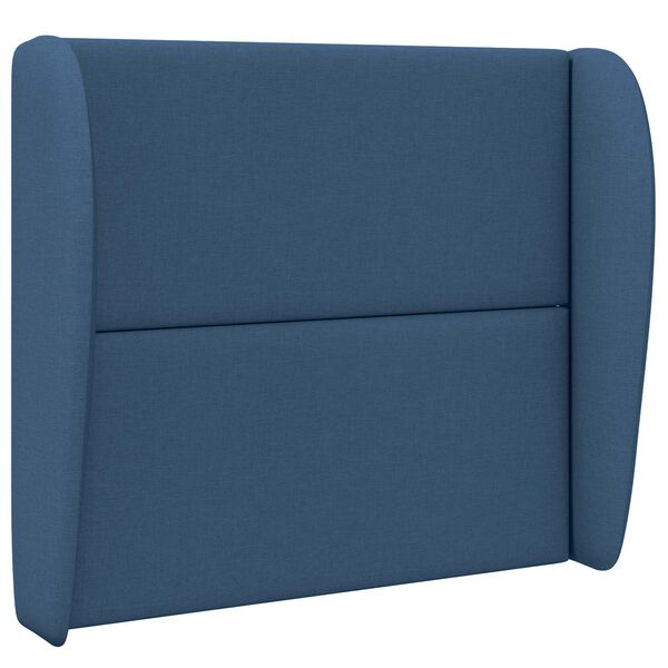 vidaXL Headboard Ear Blue 80 x 23 x 6 cm Fabric