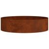 vidaXL Planter Ring Brown 80 x 80 x 20 cm Weathering Steel