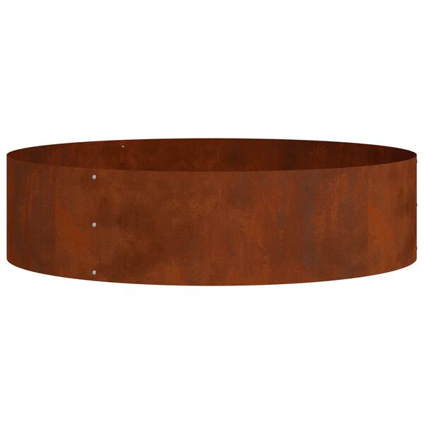 vidaXL Planter Ring Brown 80 x 80 x 20 cm Weathering Steel