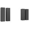 vidaXL Tv Cabinet | Set of 4 | Grey | Engineered wood | Wall mounting