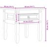 vidaXL Side Table Corona 50x50x50 cm Solid Wood Pine