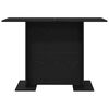 vidaXL Dining Table Black oak 110 x 60 x 75 cm Engineered wood