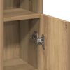 vidaXL Bathroom Cabinet with Roll Holder Artisan Oak 20.5x22x90 cm