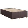 vidaXL Bed Frame without Mattress Dark Brown 120x190 cm Small Double Fabric