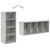 vidaXL Hanging Cabinet with Storage Concrete Grey 40 x 29.5 x 100 cm