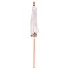 vidaXL Balinese Parasol Cream (180-190) x 260 cm Cotton and solid wood