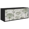 vidaXL Wall-mounted TV Cabinet GOTHA 102 x 33 x 40 cm Black Oak