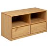 vidaXL Tv Cabinet SAUDA Medium Oak Solid Pine Wood