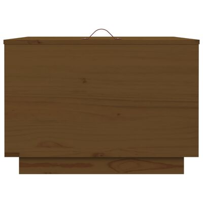 vidaXL Storage Boxes with Lids 3 pcs Honey Brown Solid Wood Pine