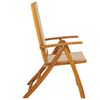 vidaXL Folding Garden Chairs 2 pcs Solid Wood Acacia and Textilene