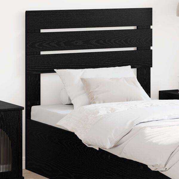 vidaXL Headboard Black Oak 100 cm Engineered wood