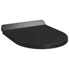 vidaXL Soft-close Toilet Seat with Quick-release Design Black