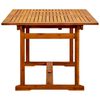 vidaXL Garden Dining Table (150-200)x100x75 cm Solid Acacia Wood