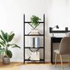 vidaXL Bookshelf Black Oak 60 x 30 x 146 cm Engineered wood