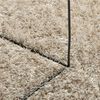 vidaXL Rug ISTAN High Pile Shiny Look Beige Ø 80 cm