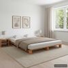 vidaXL Pallet Bed Frame without Mattress Brown 180x200cm Solid Wood
