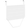 vidaXL Hanging Balcony Table White 60 x 39 x 65 cm Steel