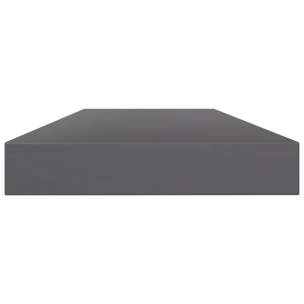 vidaXL Bookshelf Boards 8 pcs High Gloss Grey 80x10x1.5 cm Engineered Wood
