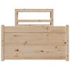 vidaXL Bed Frame with Headboard without Mattress 90x200 cm