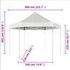 vidaXL Hexagonal Pop-Up Foldable Marquee Grey 3.6x3.1 m