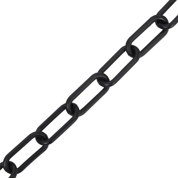 vidaXL Warning Chain Black 100 m &Oslash;6 mm Plastic