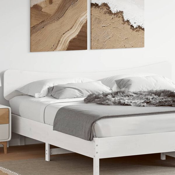 vidaXL Headboard White 180 cm Solid Wood Pine