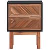 vidaXL Nightstands 2 pcs 40x30x53 cm Solid Acacia Wood and MDF