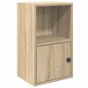 vidaXL Bookcase Sonoma Oak 31x24x52 cm Engineered Wood