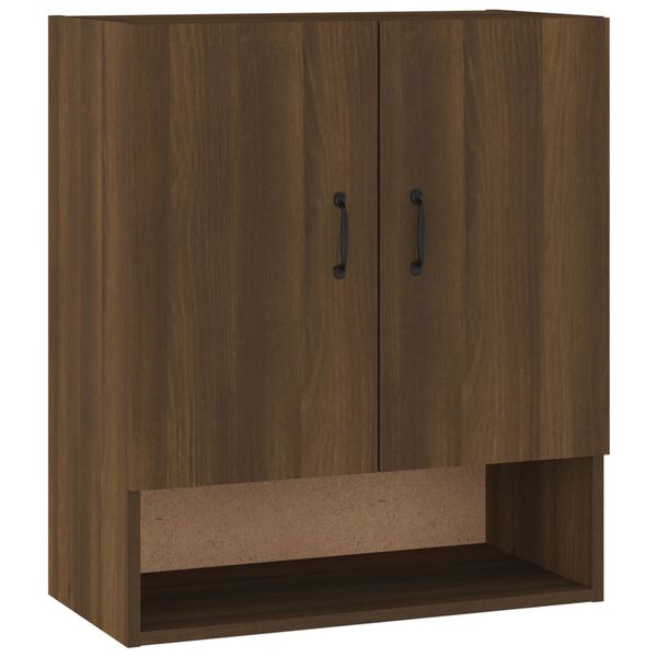 vidaXL Wall Cabinet Brown Oak 60x31x70 cm Engineered Wood