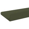 vidaXL Floating Shelf 2 pcs Olive Green 40 x 9 x 2.5 cm Steel